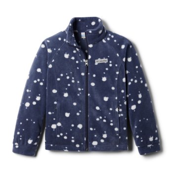 Columbia Benton Springs II Printed Fleece, Chamarras Azul Marino Para Niña | 591784-TGD